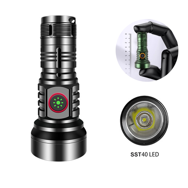 Edc (Every Day Carry - Фонарик SST40, USB Type-C, аккумуляторный, высокомощный,