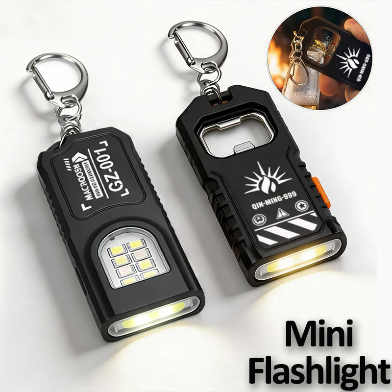 Keychain Flashlight - Многофункциональный брелок-фонарик с USB-зарядкой, мини-фонарик с