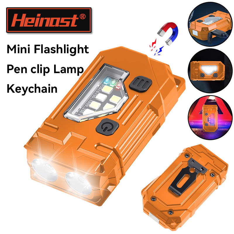 Keychain Flashlight - Мини-брелок EDC фонарик перезаряжаемый магнитный фонарик
