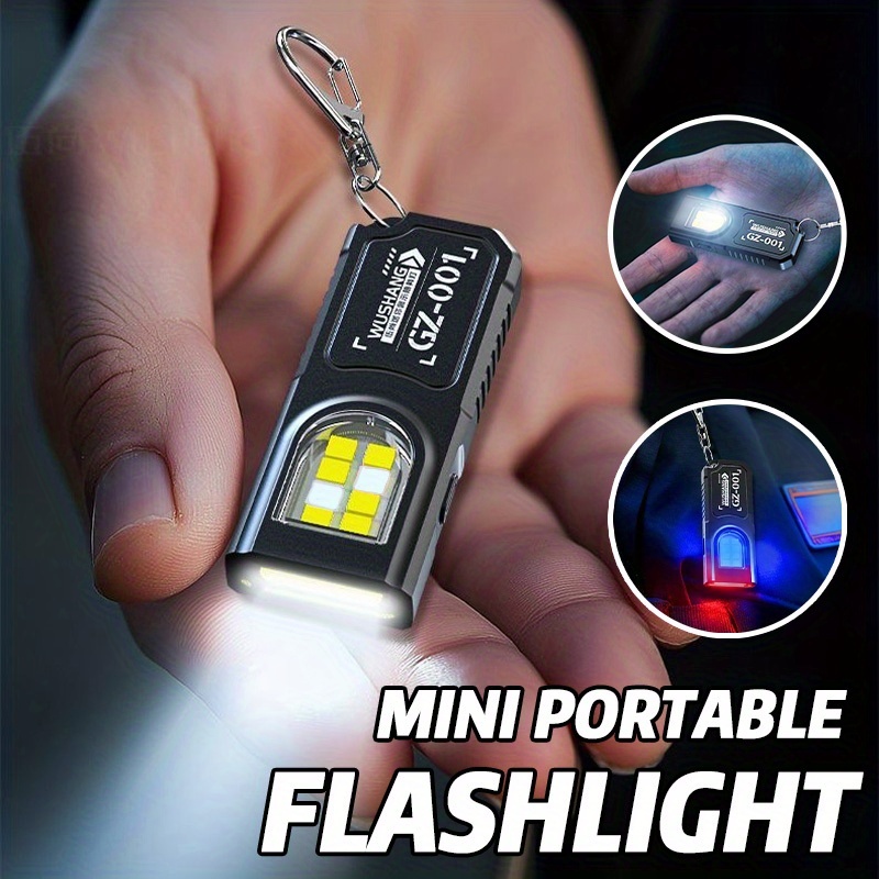 Keychain Flashlight - Мощный мини-фонарик COB LED на брелоке,