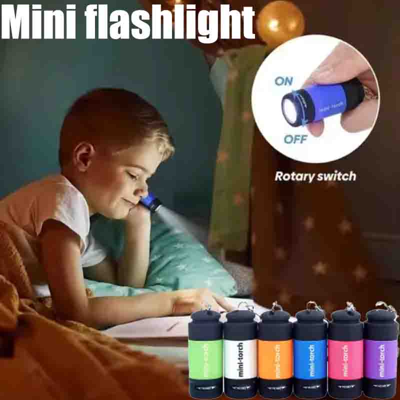 Keychain Flashlight - USB-перезаряжаемый мини-фонарик для кемпинга, мощный карманный