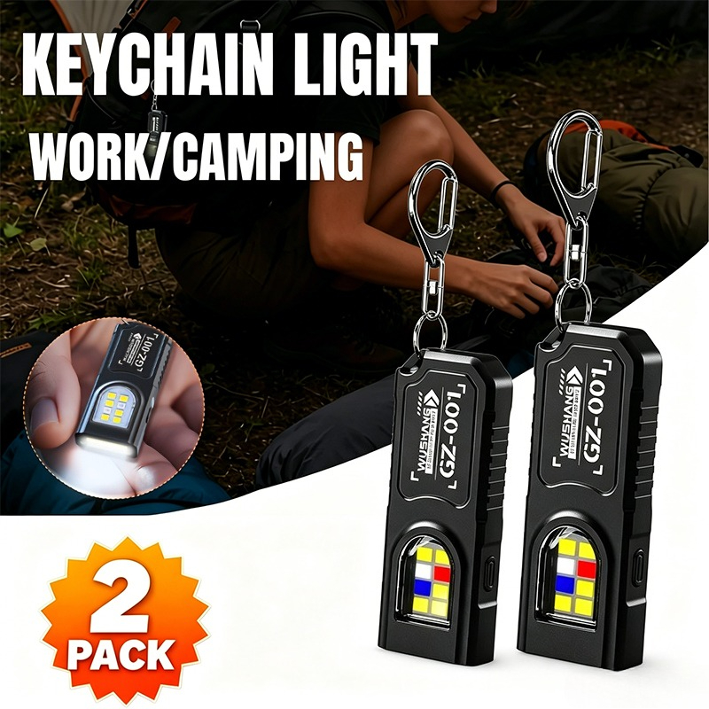 Keychain Flashlight - Светодиодный фонарик-брелок с зарядкой Type-C, 550