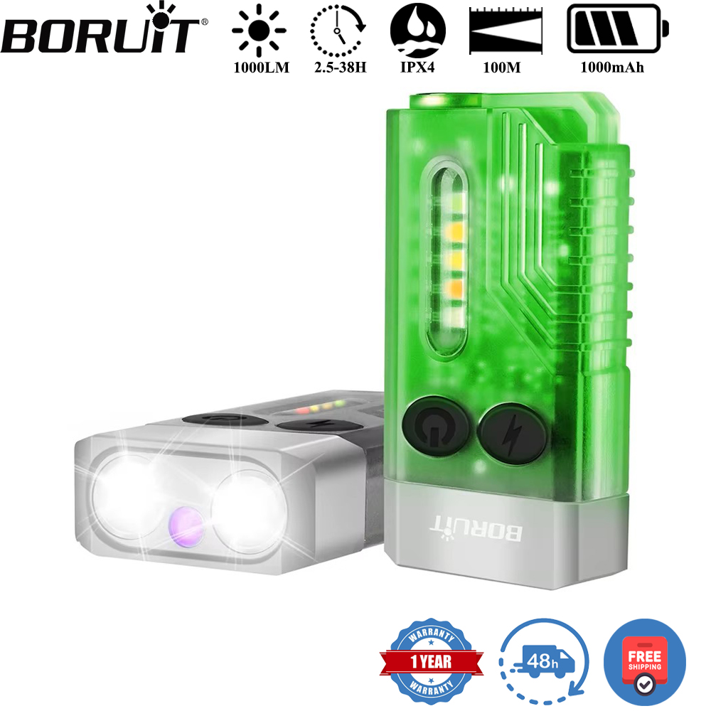 Keychain Flashlight - Брелок BORUiT V10, УФ-светодиодный флуоресцентный фонарик