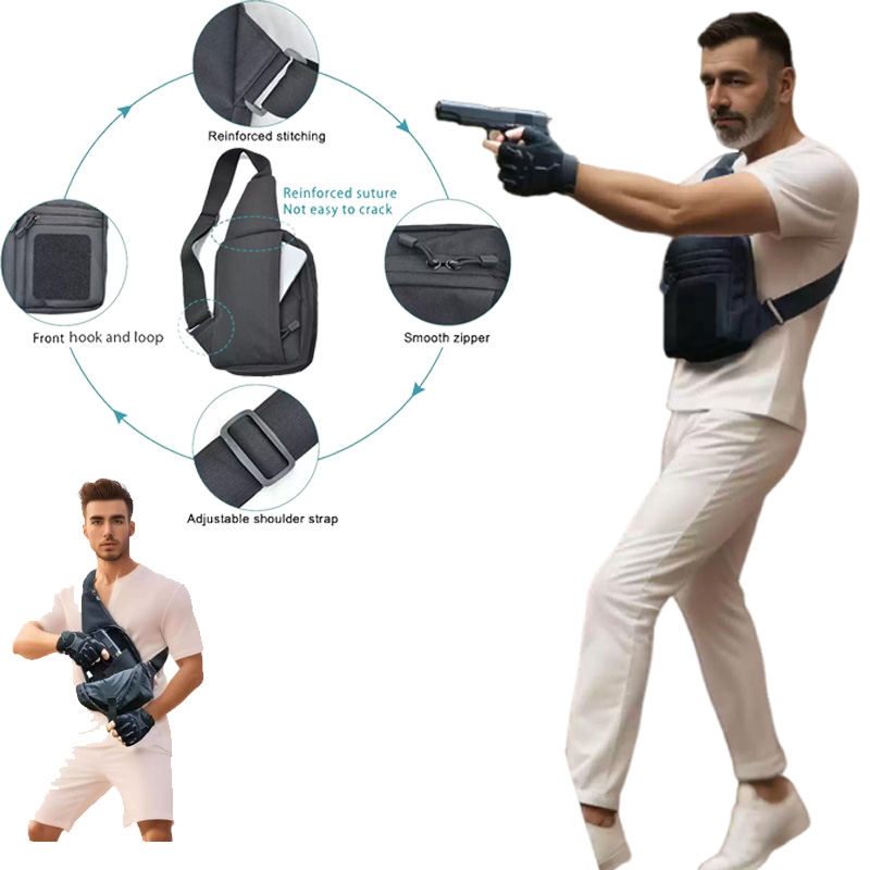 Тактическая сумка для пистолет – обзор и цена Edc Concealed Carry Sling Bag