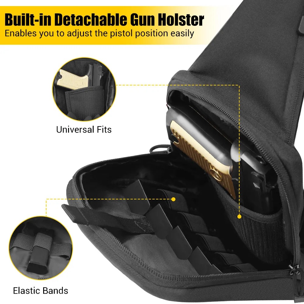 Тактическая сумка-чехол для пи – обзор и цена Edc Concealed Carry Sling Bag