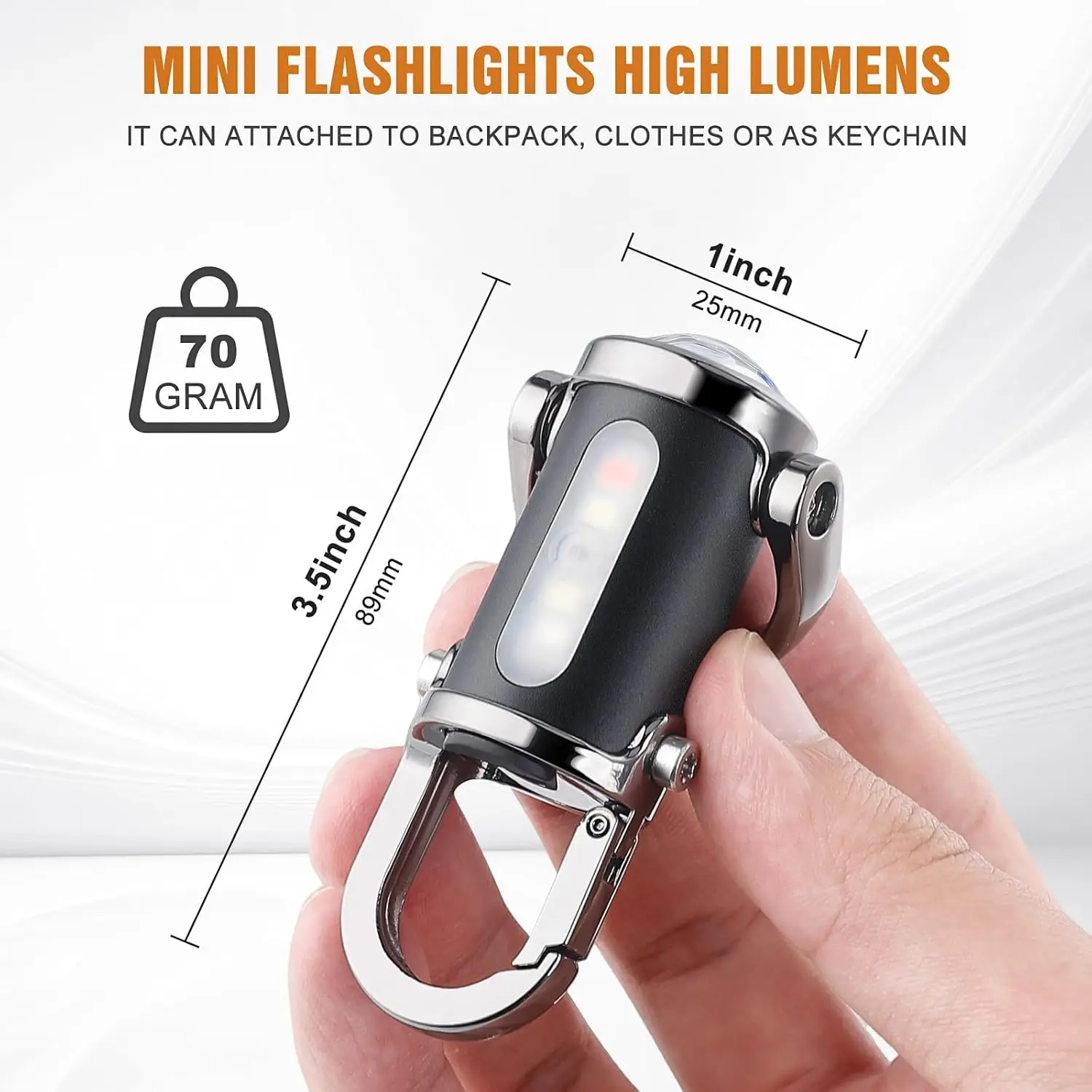 Мини-брелок-фонарик, перезаряж – обзор и цена Keychain Flashlight