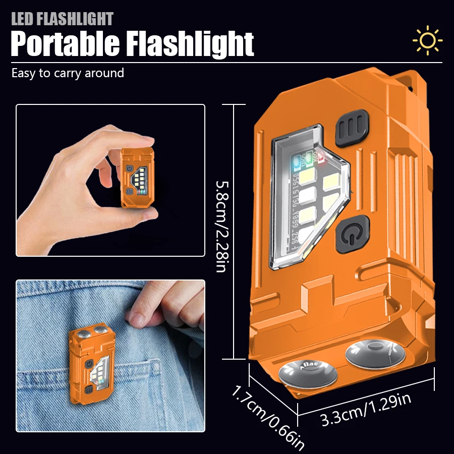 Мини-брелок EDC фонарик переза – обзор и цена Keychain Flashlight