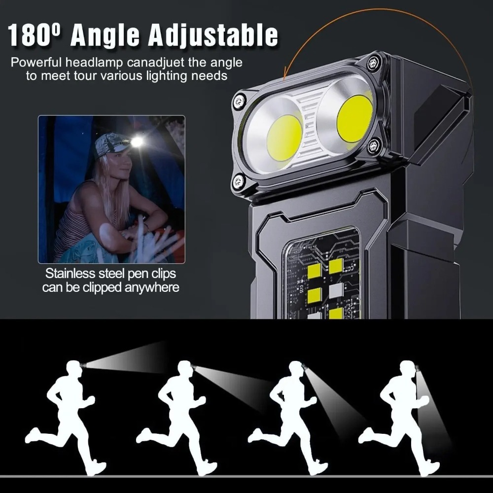 180 °   Поворотный светодиодны – обзор и цена Keychain Flashlight