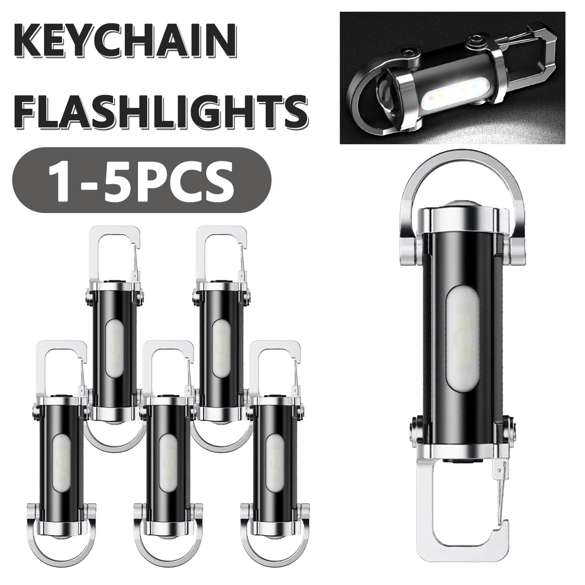 Мощный светодиодный фонарик ED – обзор и цена Keychain Flashlight