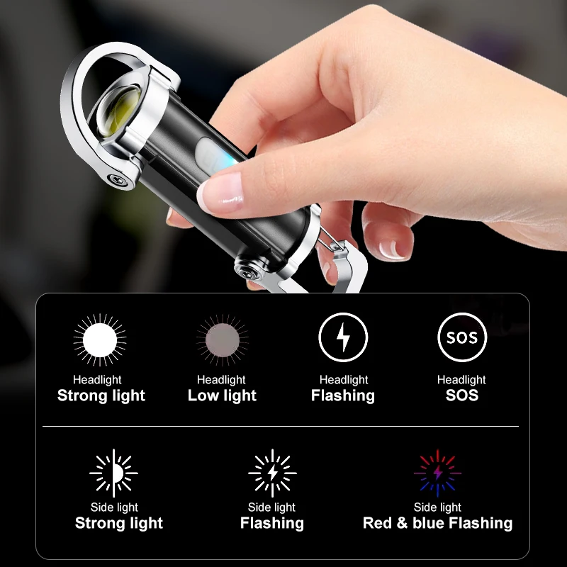 Мощный светодиодный фонарик ED – обзор и цена Keychain Flashlight