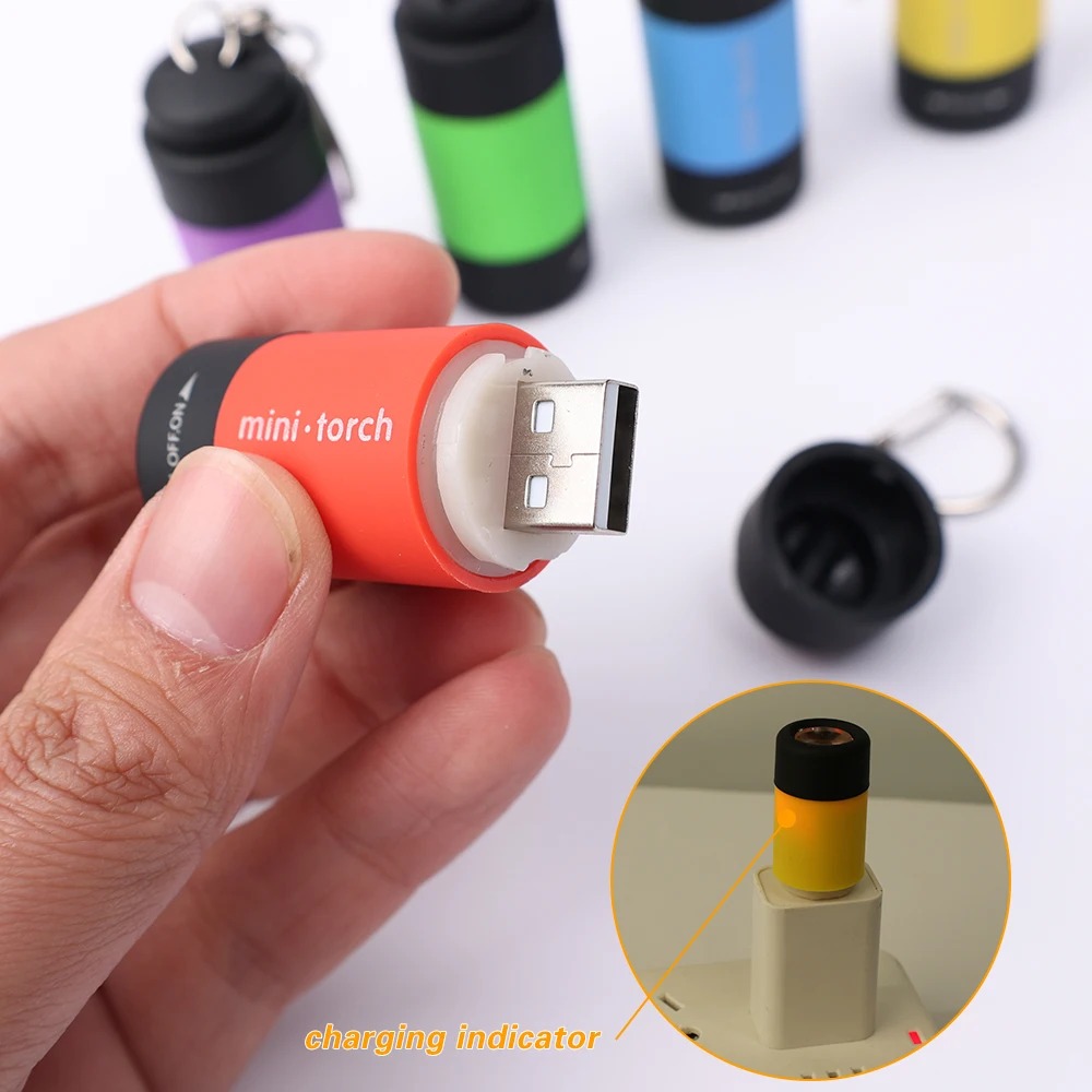 USB-перезаряжаемый мини-фонари – обзор и цена Keychain Flashlight