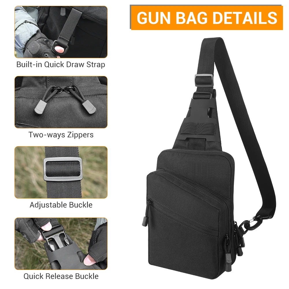 Тактическая сумка для пистолет – обзор и цена Edc Pistol Carry Bag