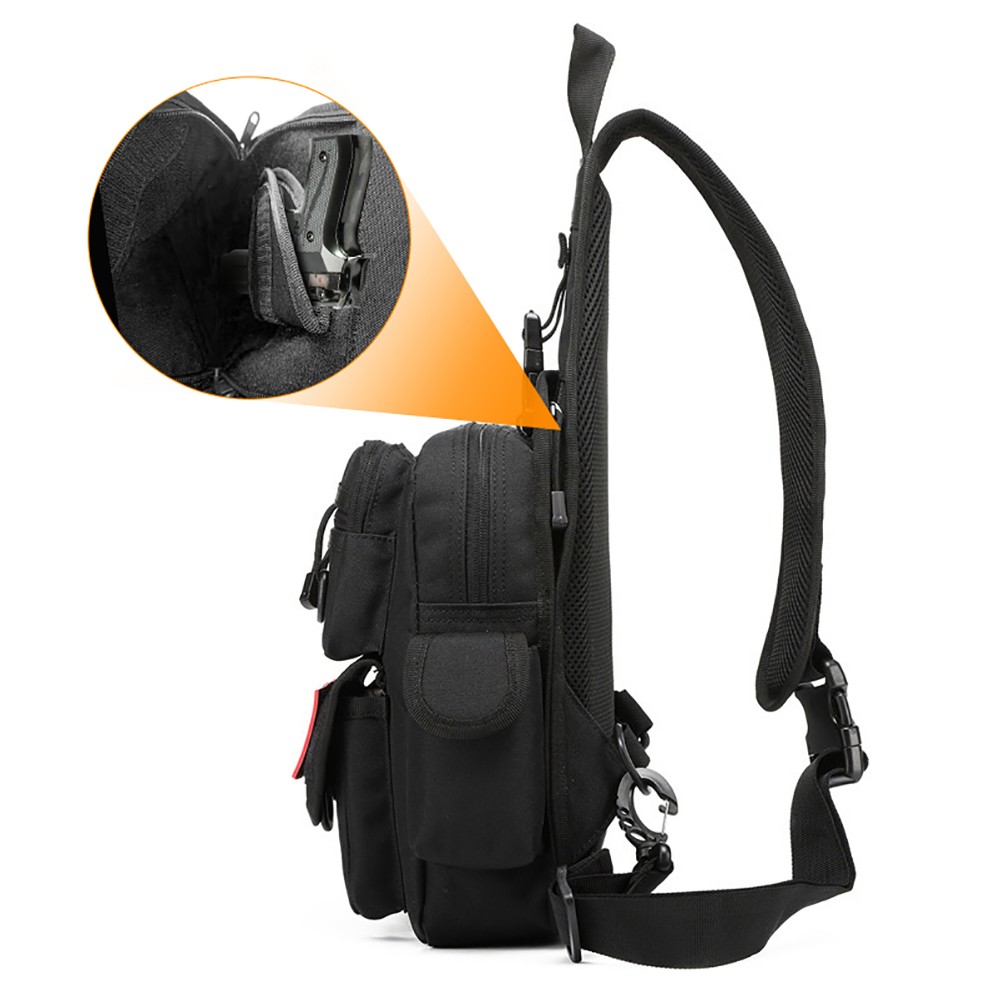 Тактическая сумка для пистолет – обзор и цена Edc Concealed Carry Sling Bag