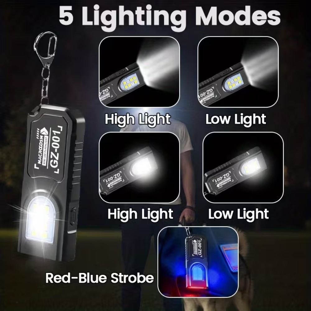 Мини-COB светодиодный брелок-ф – обзор и цена Keychain Flashlight